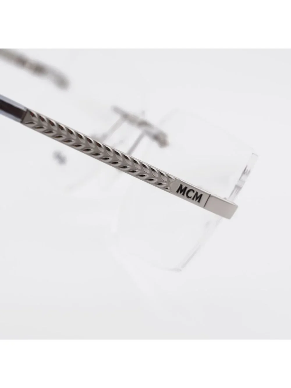 MCM MW5018-H 016 Eyeglasses Shiny Palladium 56mm Rectangle Frame